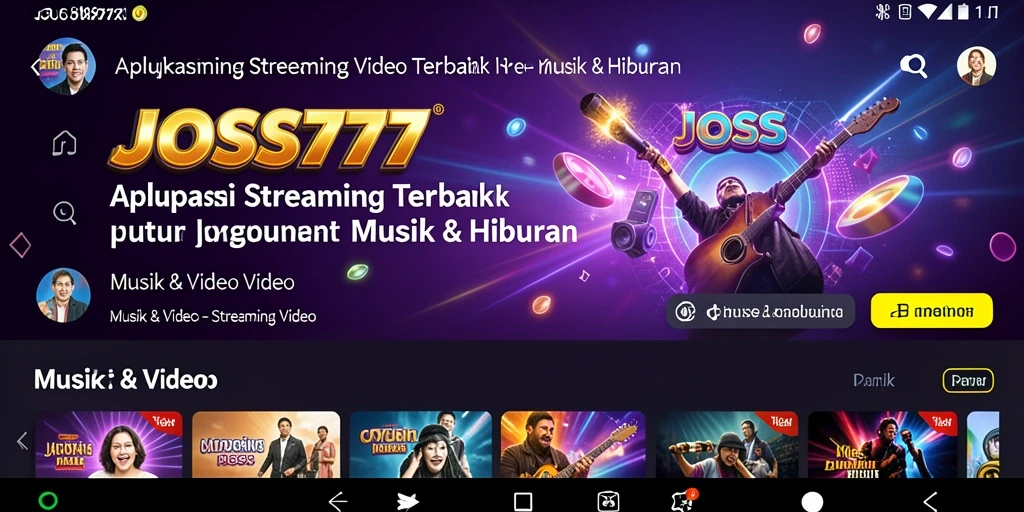 Tampilan antarmuka JOSS777 yang menarik dan fungsional.