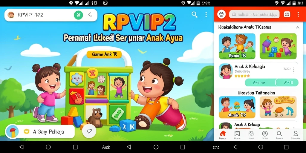 Tampilan antarmuka RPVIP2 untuk permainan anak yang menyenangkan.